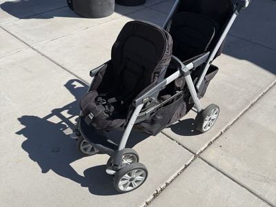 Foldable double wagon