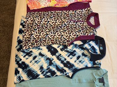 Women's XL Golf Activewear Tops Bundle