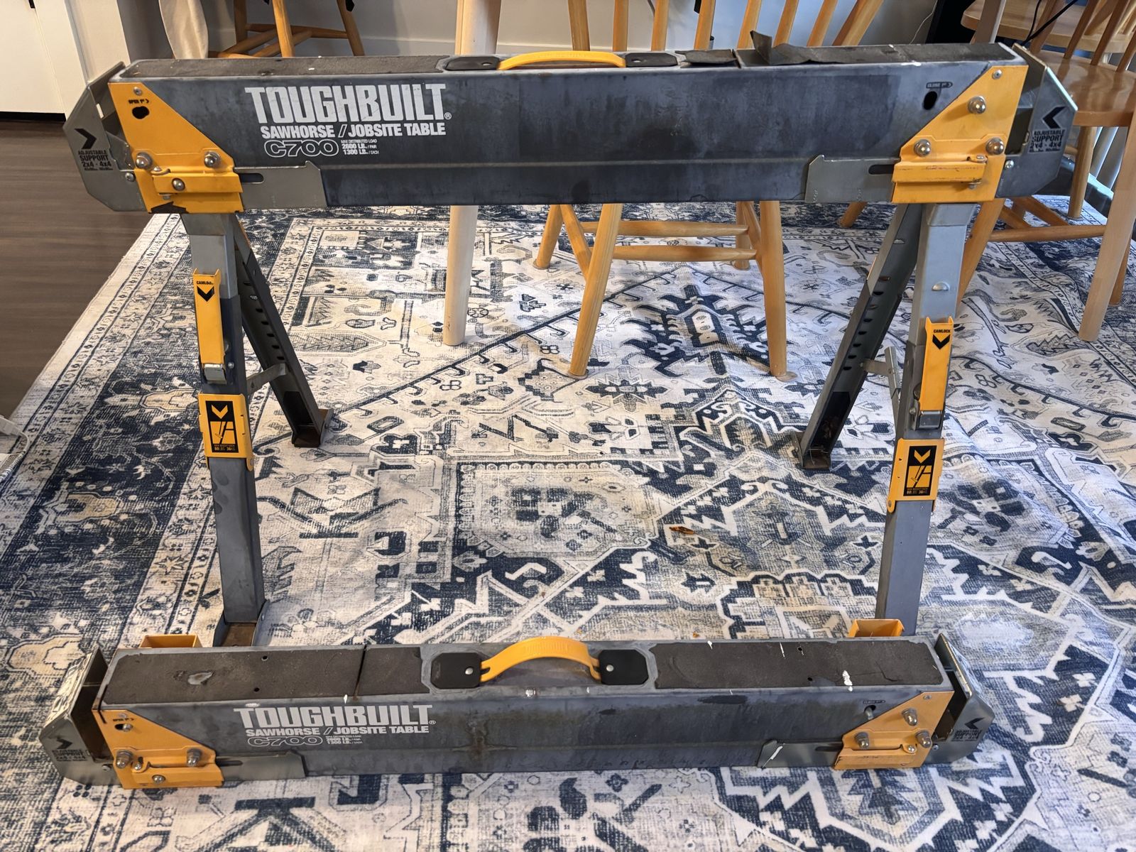 ToughBuilt C700 Sawhorse / Jobsite Table - Heavy Duty, Folding Work Support