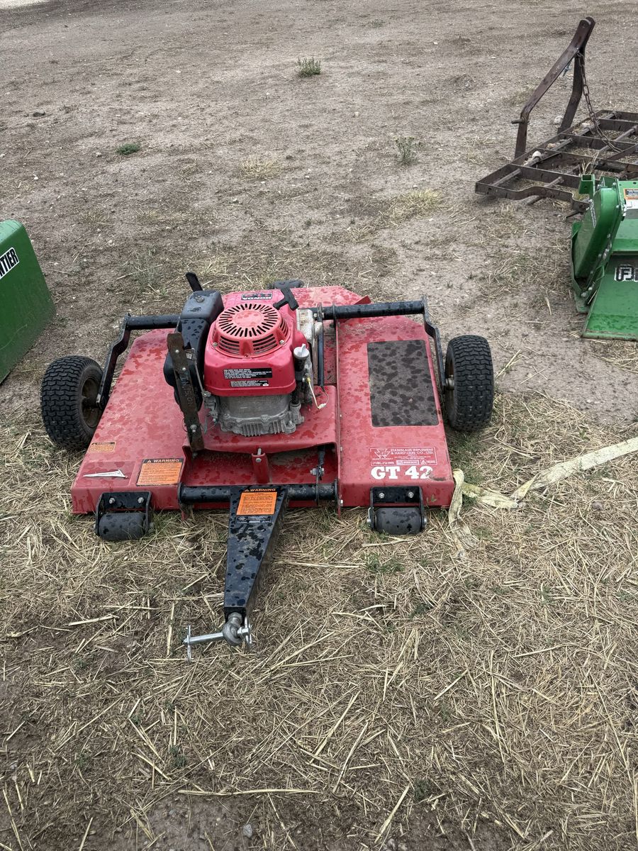 GT 42 Pull-Behind Lawn Mower with Honda Engine brush mower