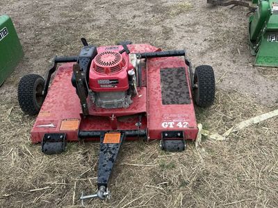 GT 42 Pull-Behind Lawn Mower with Honda Engine brush mower