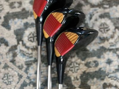 Vintage Ping Karsten Eye 2 Heel-Toe Balance Wood Golf Clubs Set