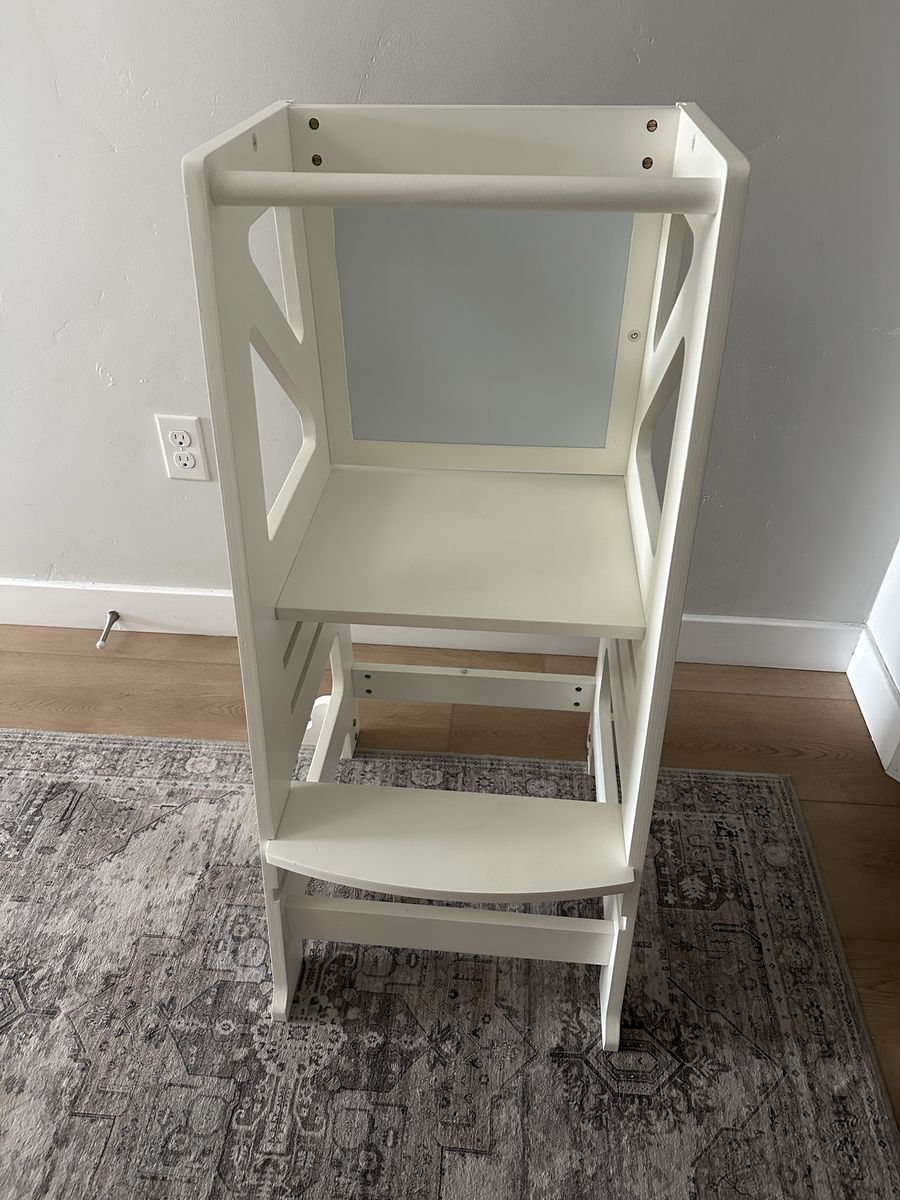 White Toddler Helper Tower / Stool