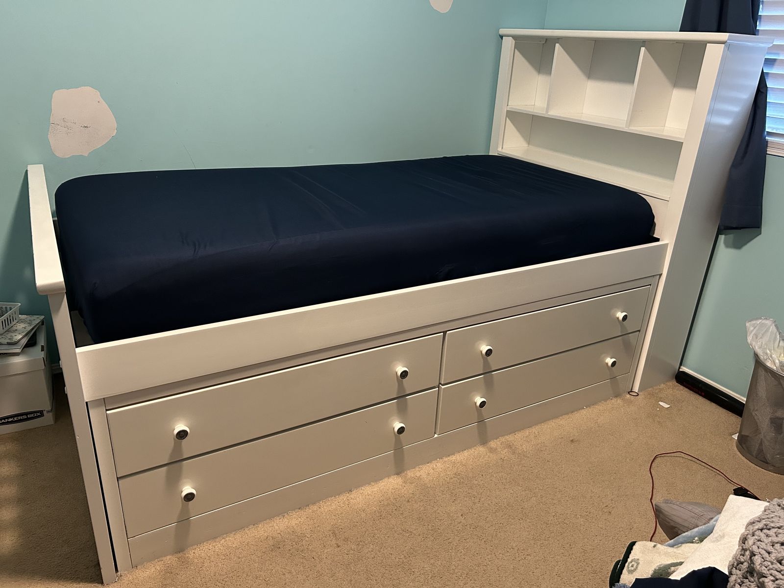 Bedset Twin With Drawers And matching Desk