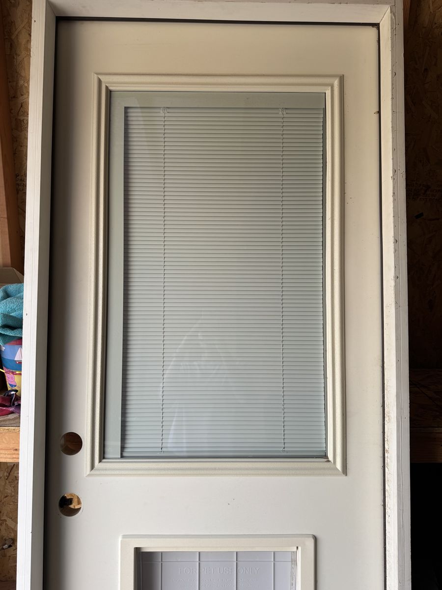 Door with doggy door