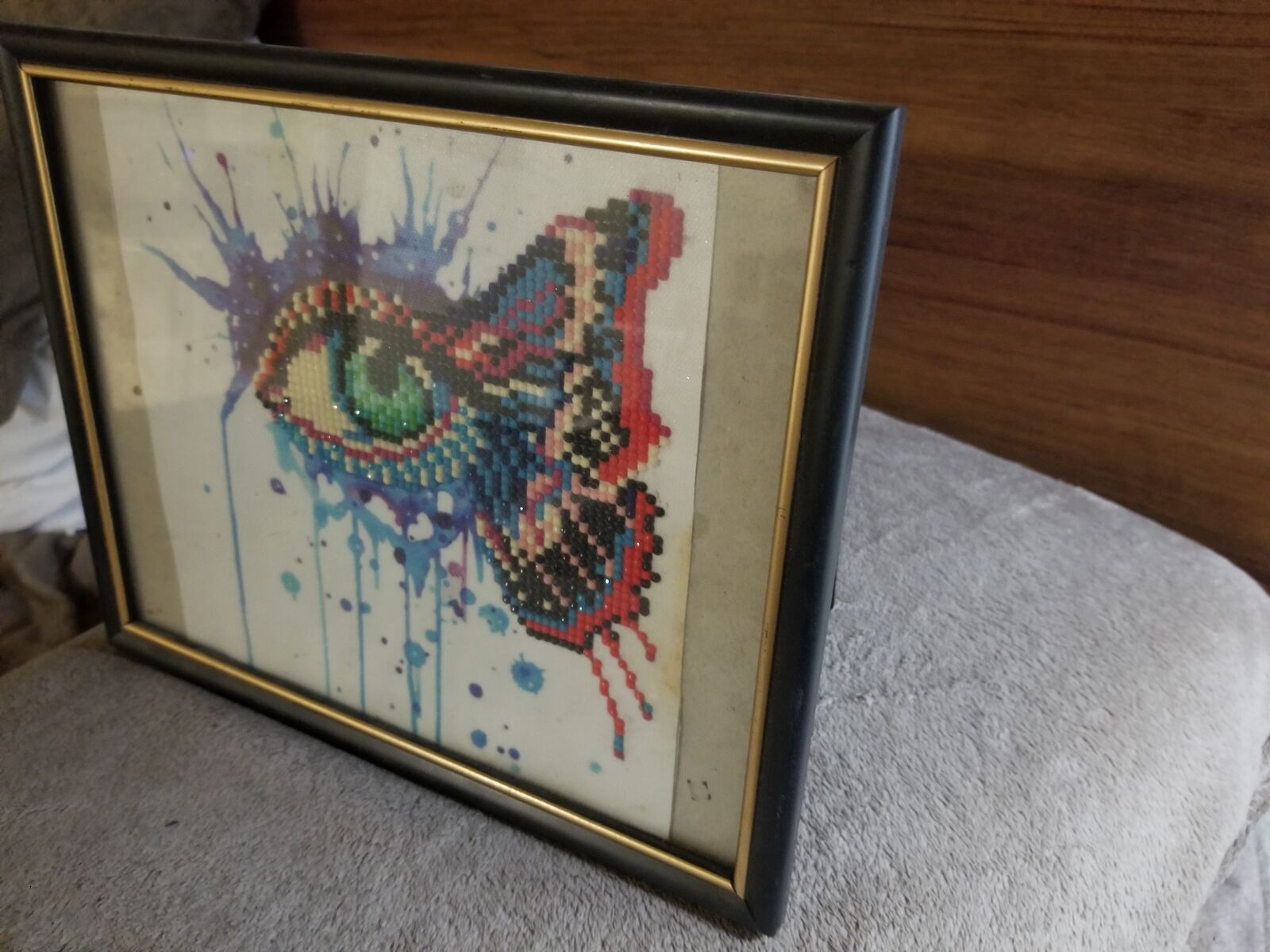 Multimedia Desk Art Original Framed - Anonymous