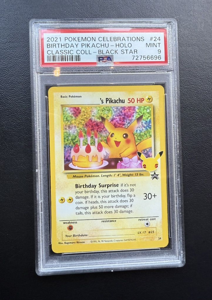 Pokémon PSA 9 Blastoise and Pikachu Celebrations