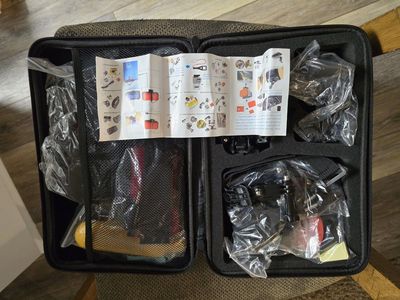GoPro camera sports Accessory Kit & Carrying Case - Mounts, Floaty, Head Strap, Chest Harness, Handlebar Mount