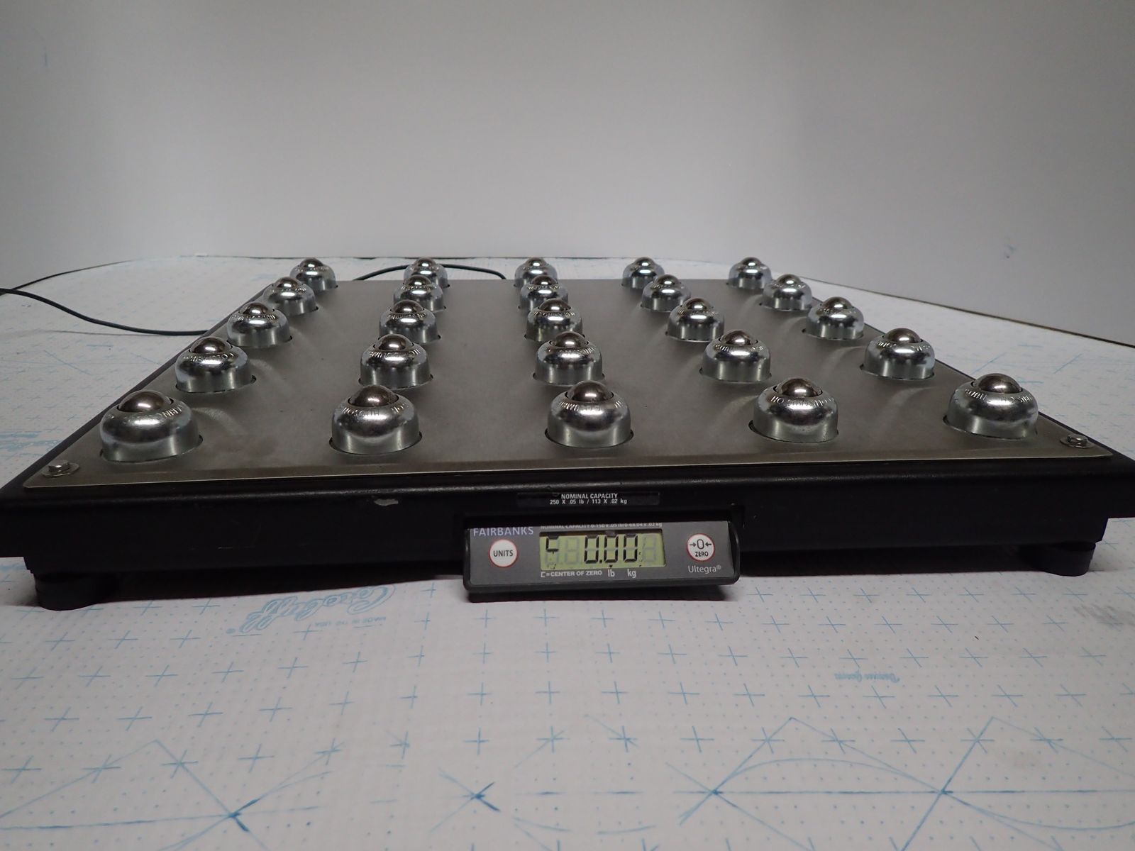 Fairbanks Roller Top Commercial/Industrial 250lb Bench Top Shipping Scale