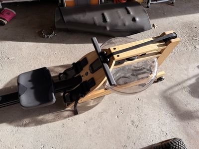 WaterRower rowing machine with mat