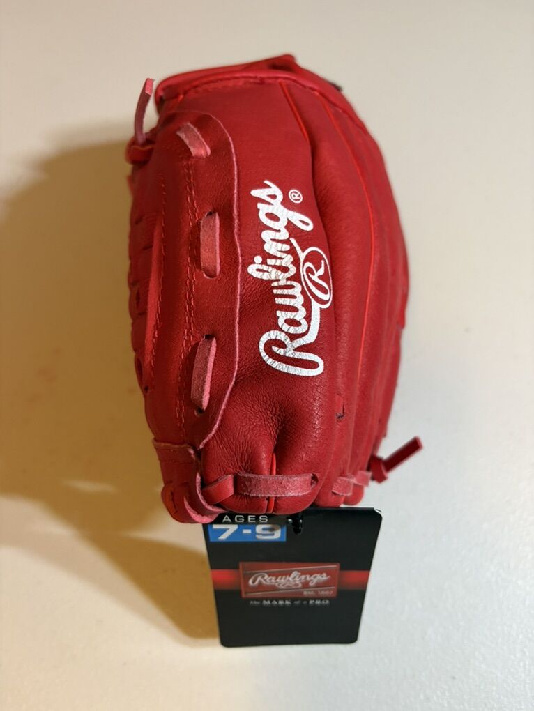 Rawlings Red Youth Baseball Glove 10.5
