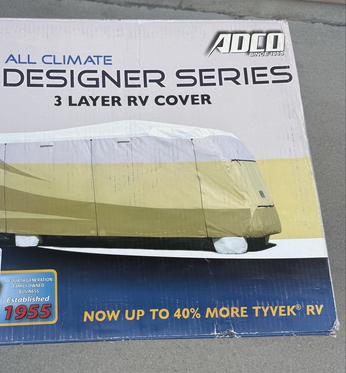 ADCO Designer Series Tyvek 3-Layer Class C RV Cover - Brand New In Box