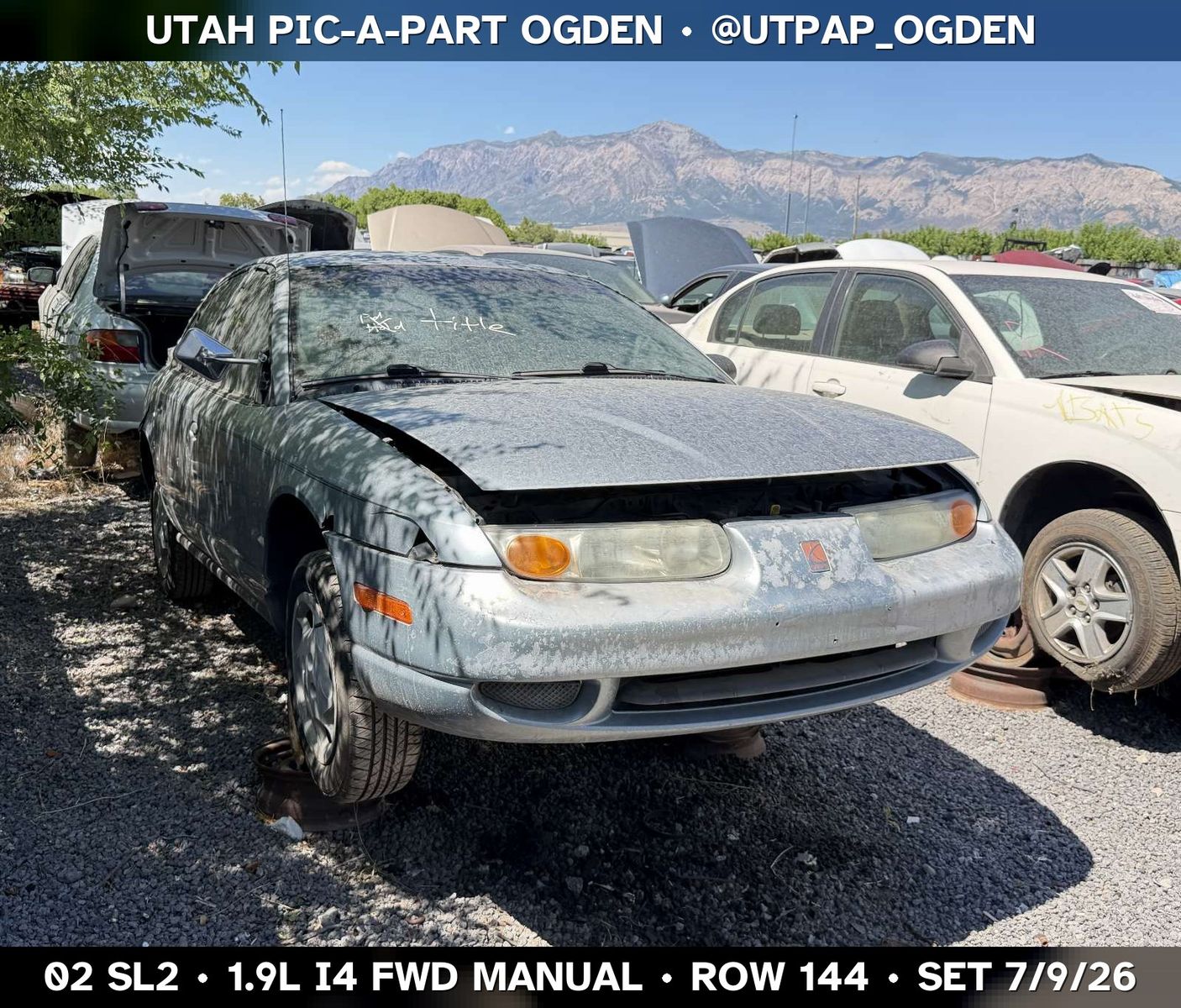 2002 Saturn SL2 Parts - UTPAP Ogden