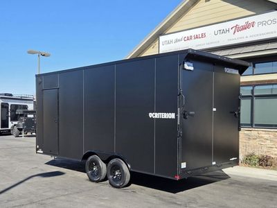 8x18 / 8.5x18 .080 Aluminum PolyCor BLACKOUT Enclosed Cargo Trailer Criterion 2026