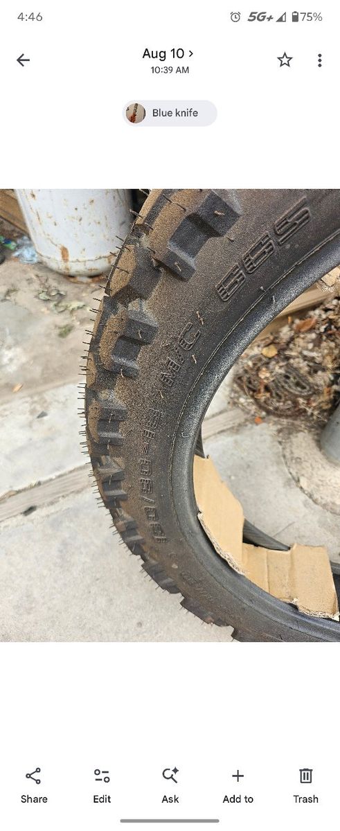 Shinko E700 Series Dual Sport Motorcycle Tire 130/80-18 Tubeless