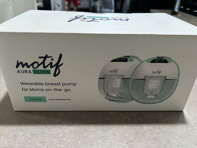 Motif Aura Glow Wearable Breast Pump (2 pumps) - New in Box with 2-Year Warranty
