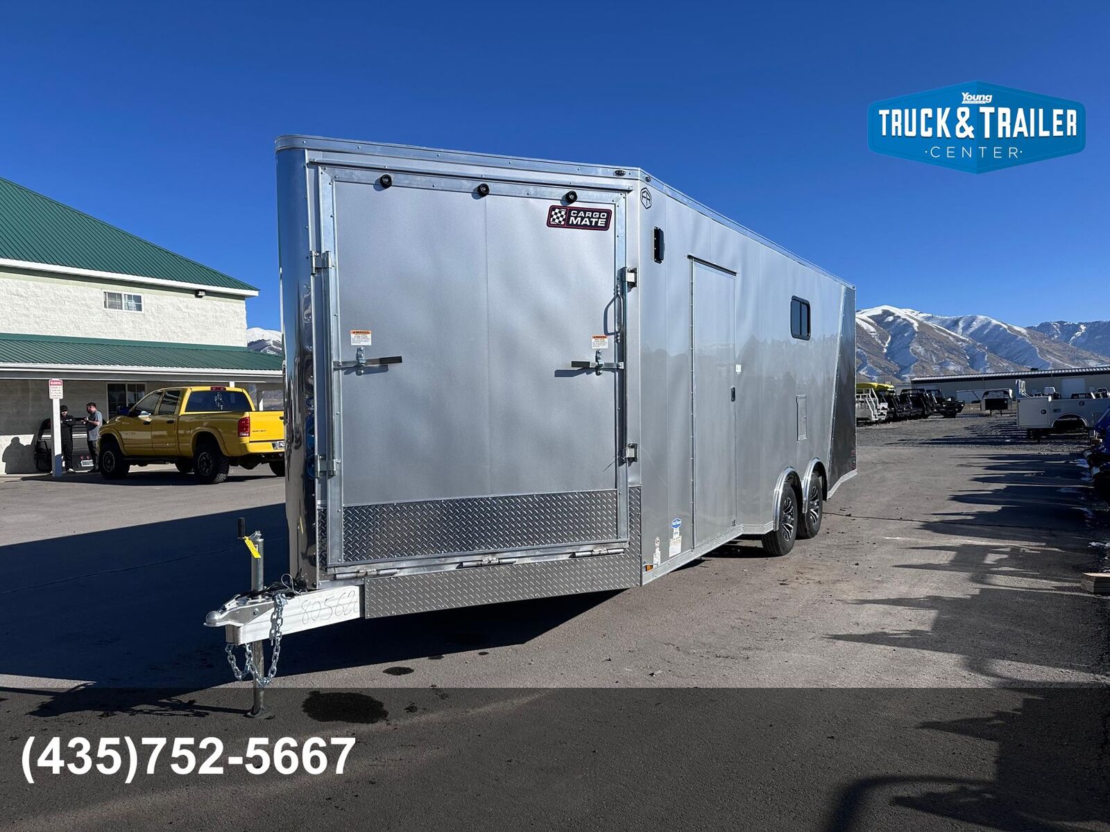 2026 Cargo Mate Redline 8.5X22+5 Aluminum Sled Trailer