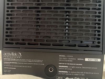 ActivTek Pure & Clean+ Air Purifier Model A1041A