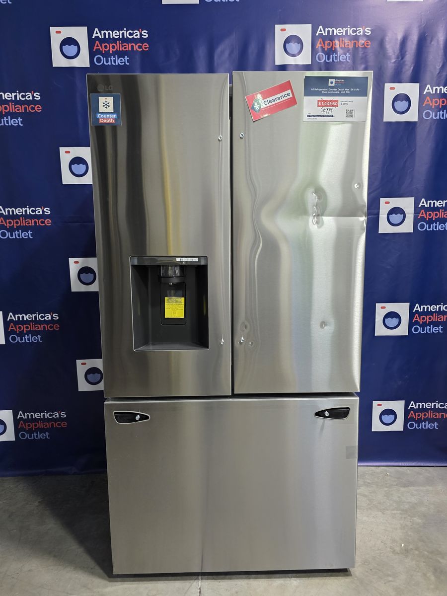 LG Smart 3-Door French Door Refrigerator (PrintProof Stainless Steel), 36-Inch Wide, 25.5 Cu. Ft.