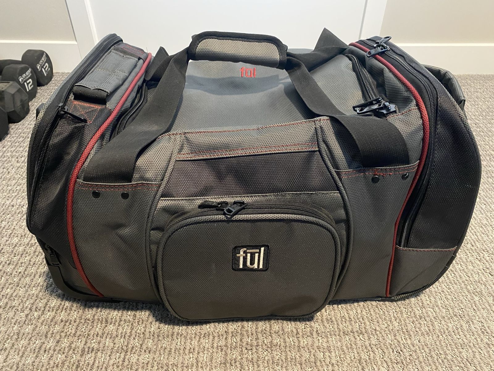 Ful Flx Hybrid Rolling Duffel Bag, 21-inch, black