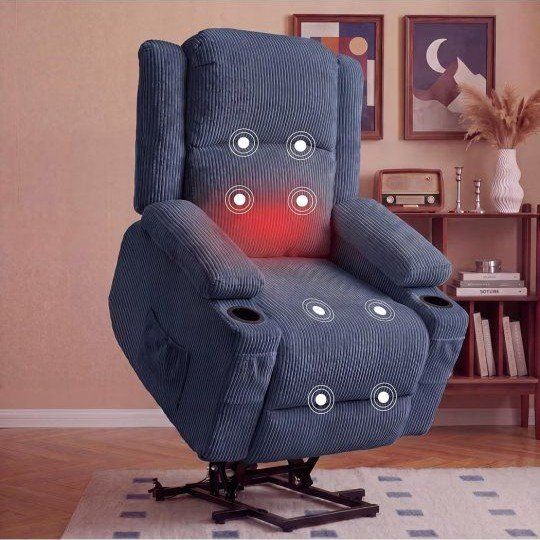 IKAKOS Power Lift Recliner Chair Blue 