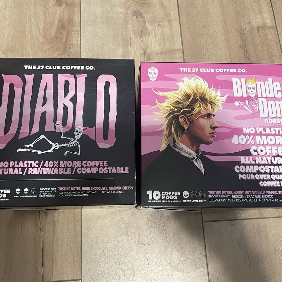 The 27 Club Coffee Co. Blonde Don & Diablo Coffee Pods 20-Count Compostable
