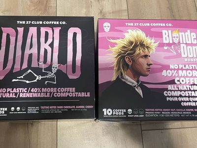The 27 Club Coffee Co. Blonde Don & Diablo Coffee Pods 20-Count Compostable
