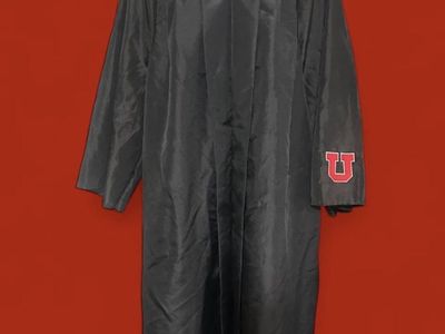 Black University of Utah Graduation Gown Size 5’4”