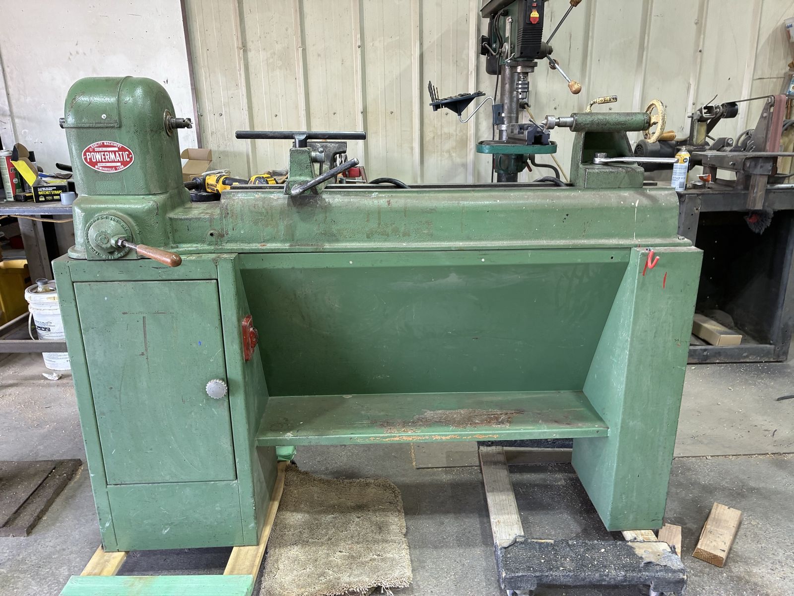 Powermatic wood lathe Model 45.  Good condition, just upgraded.  350-400 lbs