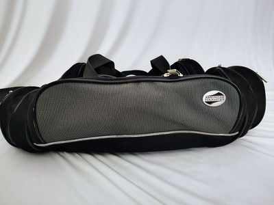 American Tourister Black/Gray Carry-On Travel Duffel Bag with Multiple Pockets