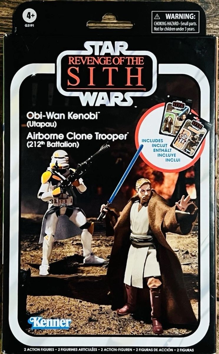Star Wars The Vintage Collection Obi-Wan Kenobi & Clone Trooper Action Figures (3.75”)