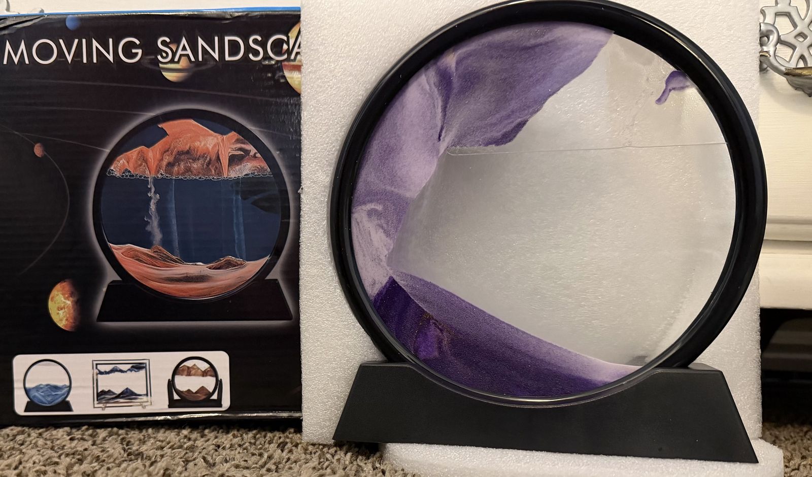 Moving Purple Sandscape