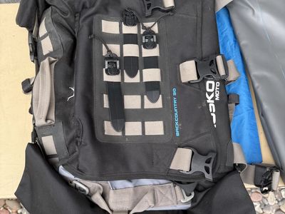 Mosko Moto Backcountry 30L Motorcycle Duffle Bag - Black/Grey, Used