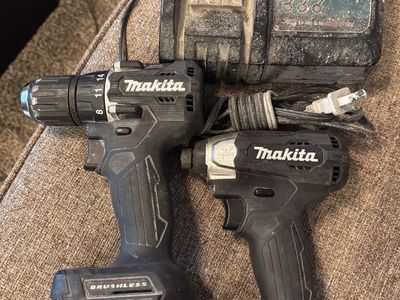 Makuta 18 Volt Tools W/ 2batts&chargEr Works Good