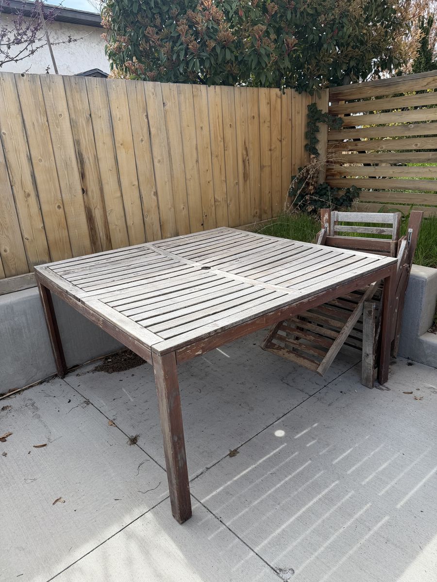 Free Ikea Exterior Table And Chairs