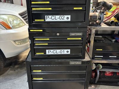 Craftsman 3-Piece Black Rolling Tool Chest & Cabinet Set with 6 Drawers & Storage