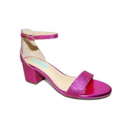 Sz 5.5 Women Glitter Buckle Sandals Betsey Johnson