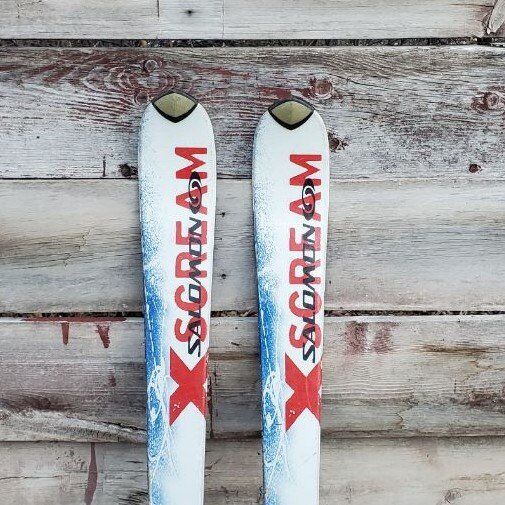 150 cm Salomon Downhill Skis Adjustable Bindings