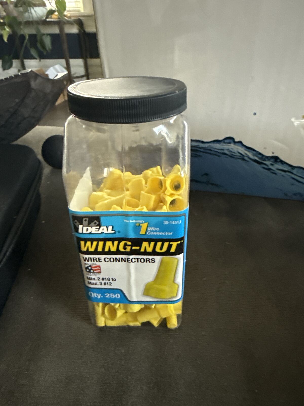 Ideal Yellow wing nuts.