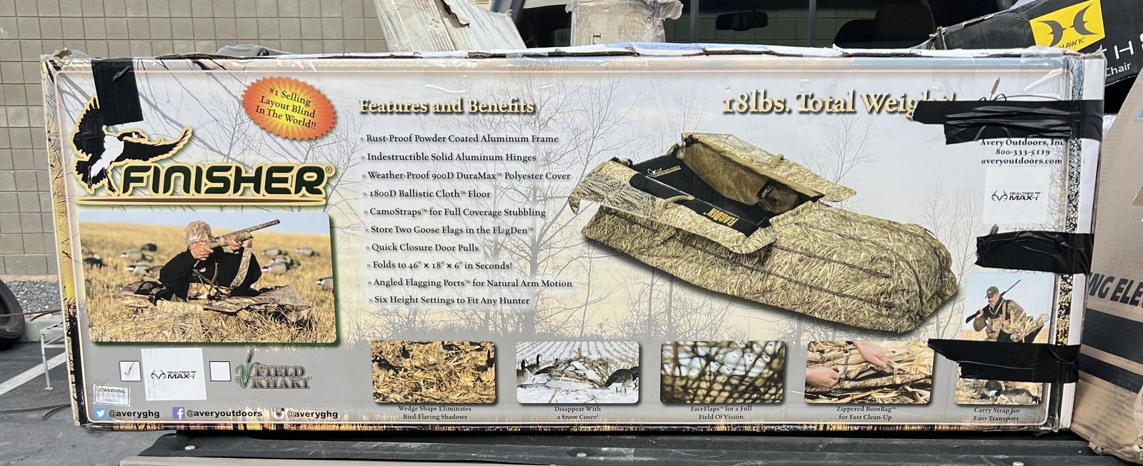 Avery Finisher Layout Blind - Realtree MAX-7 - Camo new