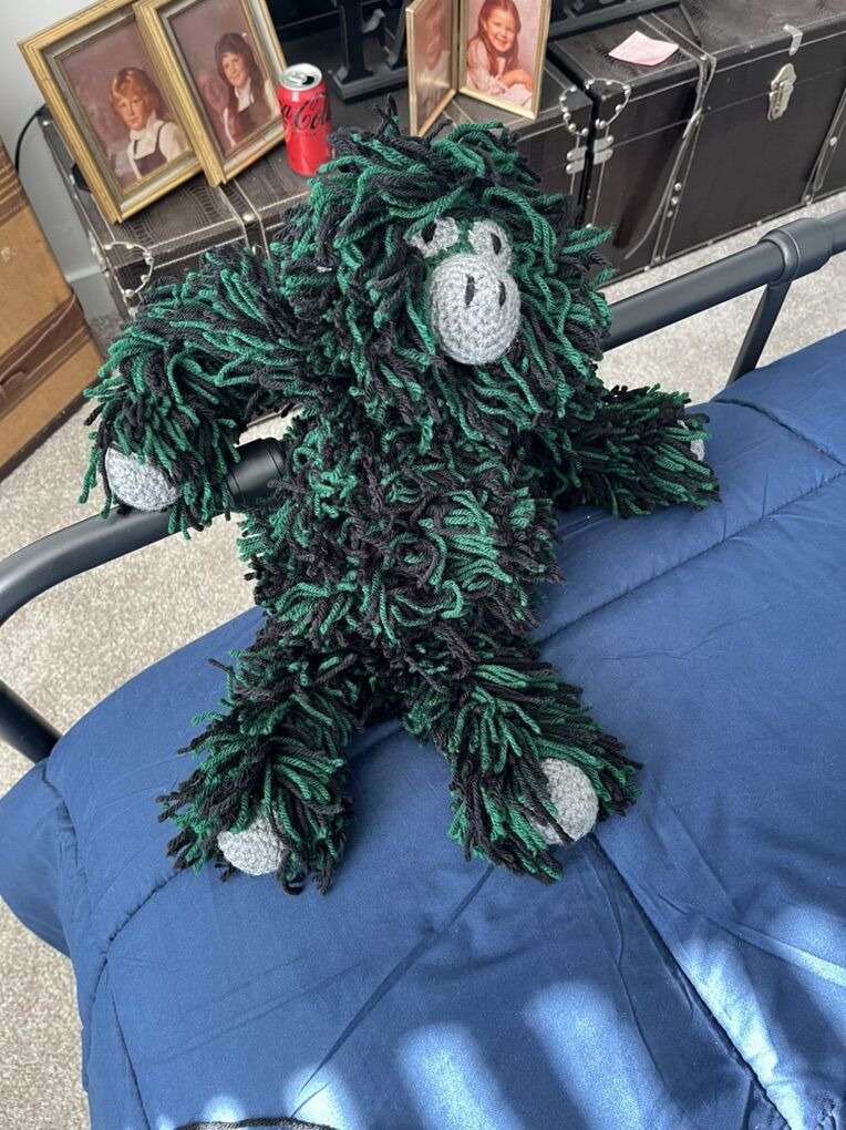 Hand Crocheted abominable Snowman