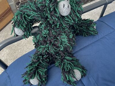 Hand Crocheted abominable Snowman