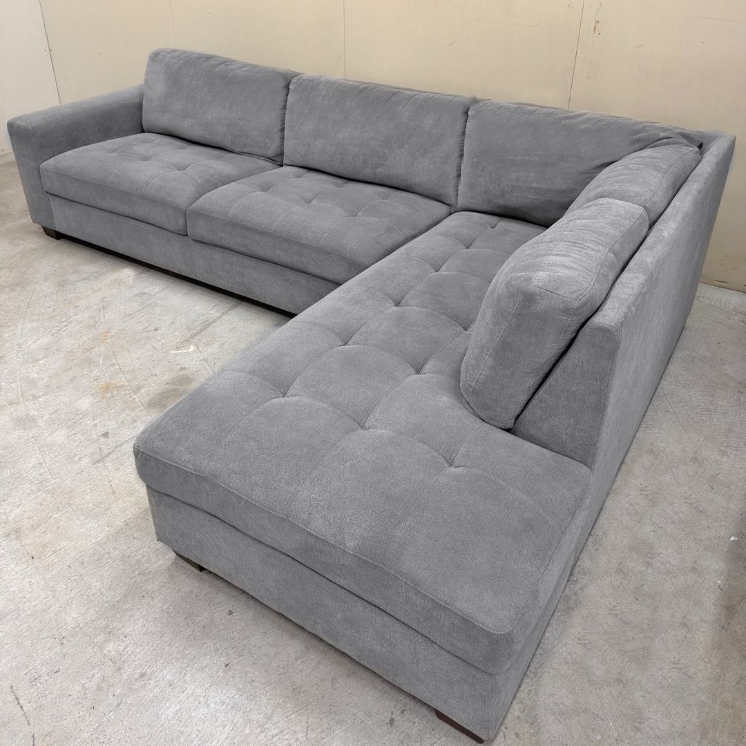 Costco Gray Sectional Couch - Delivery Available