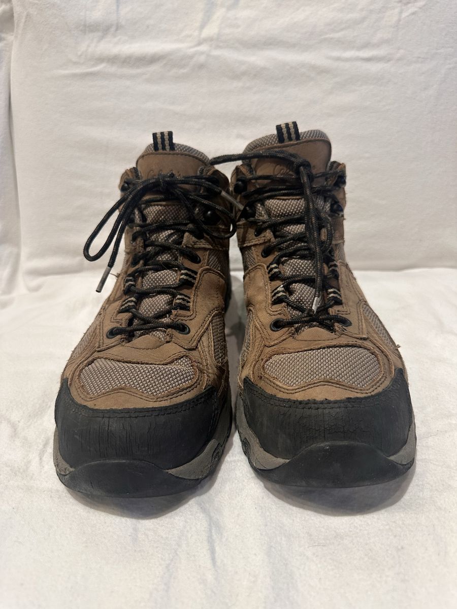 Cabela’s men’s size 13 brown/beige, leather and mesh Wtrprf hiking boots