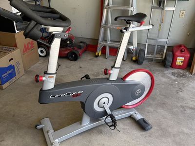 LifeCycle GX Spin Bike by Life Fitness - Indoor Cycling Trainer with Digital Display