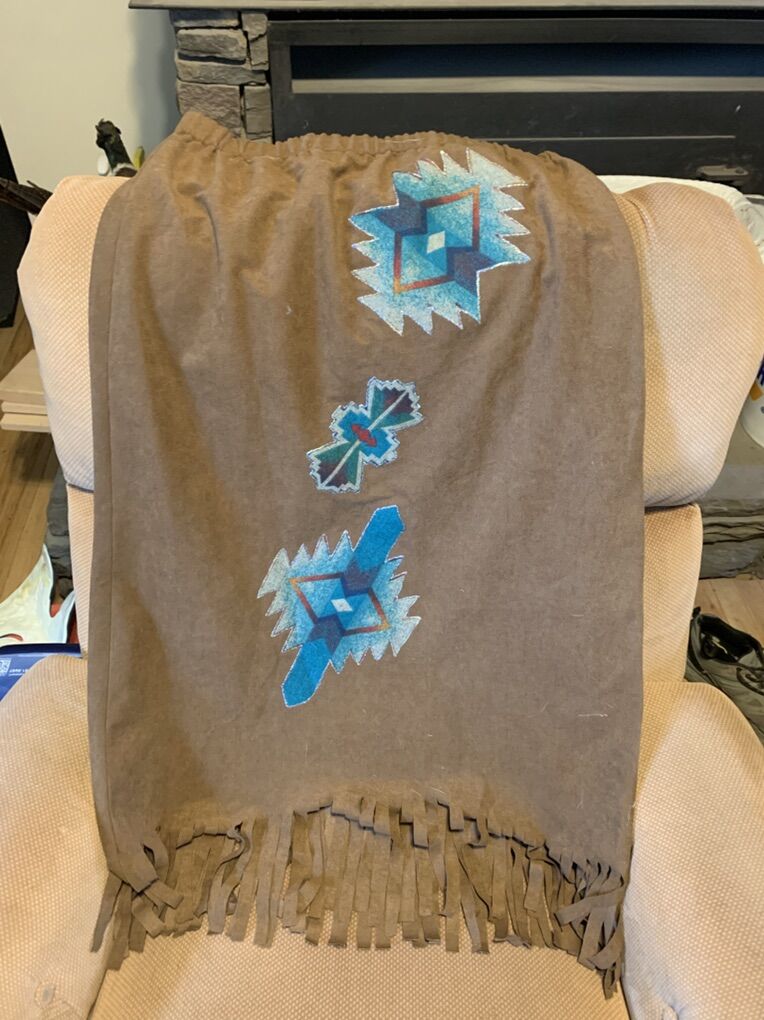 Brown Indian Long Skirt, Fun or Halloween Costume