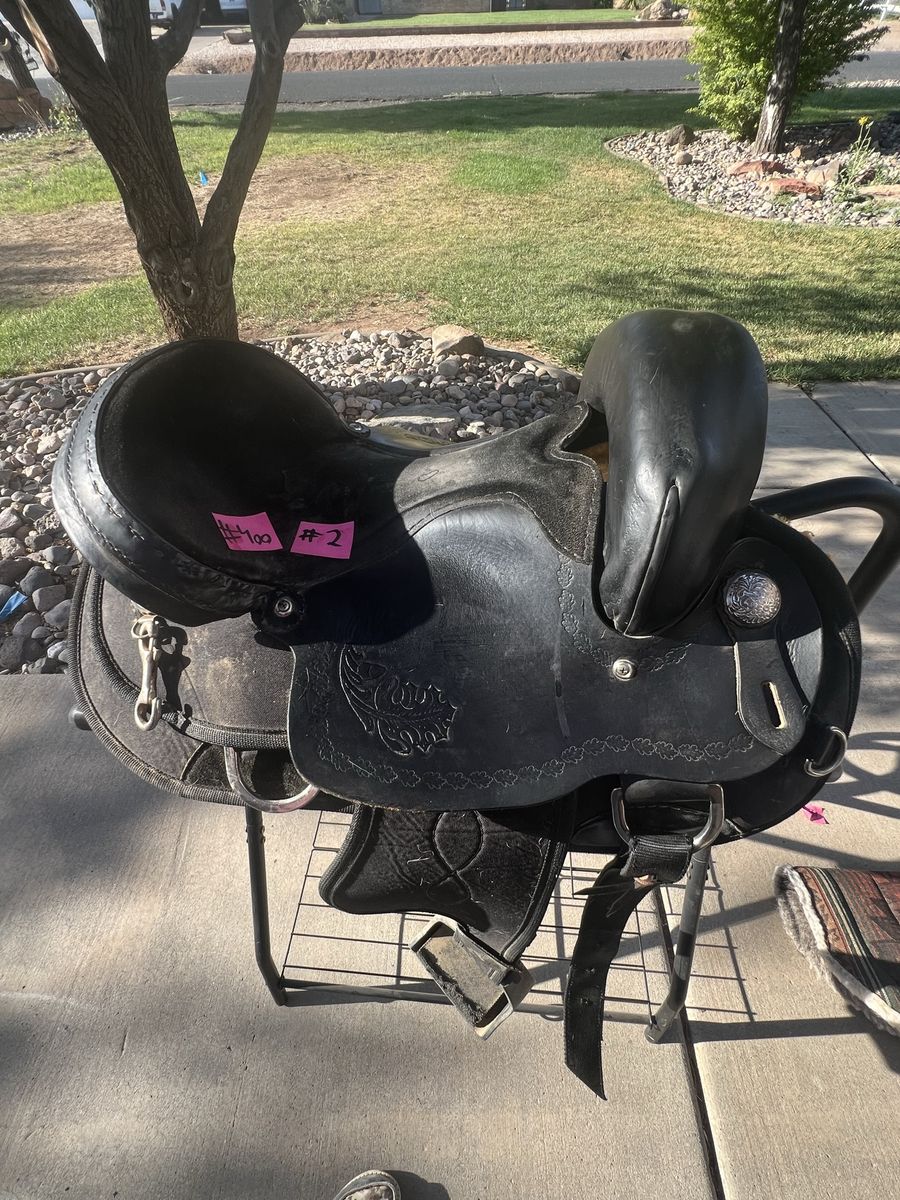 For sale, a lightweight 16-inch endurance saddle in good used condition