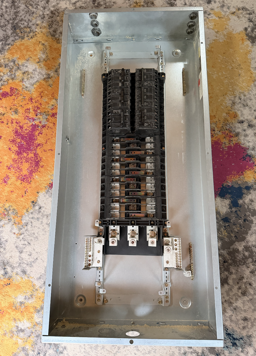 New 43" A-Series II Panelboard, 225 amp, 3 Phase with 6 breakers, Loadcenter Electrical Panel