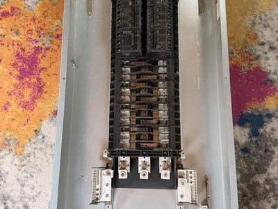 New 43" A-Series II Panelboard, 225 amp, 3 Phase with 6 breakers, Loadcenter Electrical Panel