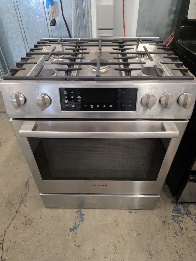 Bosch slide-in dual fuel range